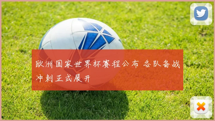 欧洲国家世界杯赛程公布 各队备战冲刺正式展开