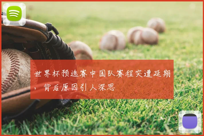 世界杯预选赛中国队赛程突遭延期,背后原因引人深思